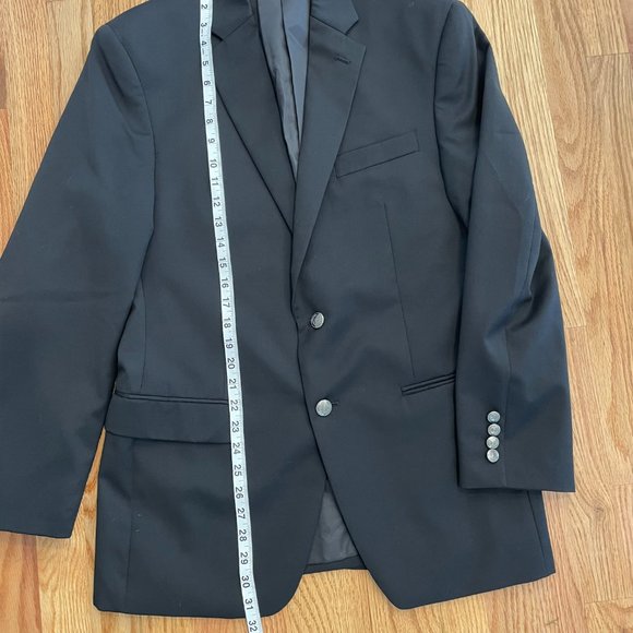 Lauren Ralph Lauren 2 Button Blazer Suit Jacket Sport Coat Men’s 38R Black Wool - Picture 6 of 14